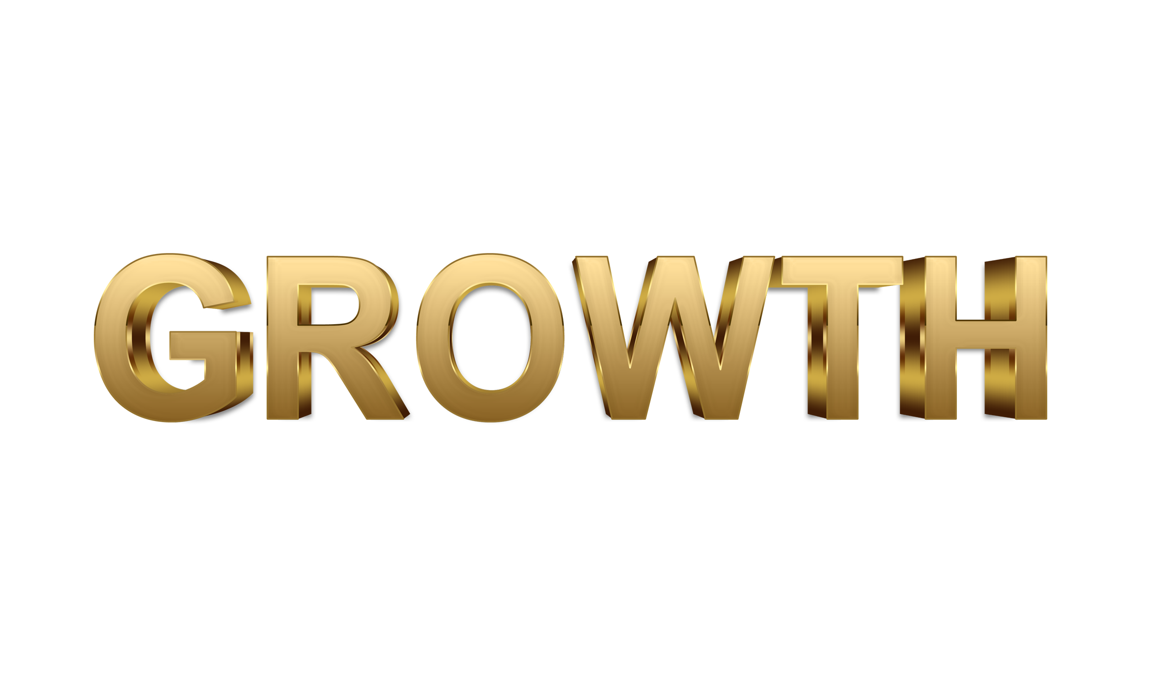 Growth word png, Growth png, word Growth gold text typography PNG images Growth png transparent background
